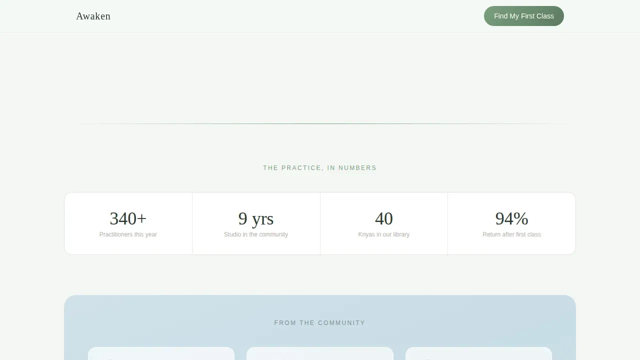Wellness Modalities Appointment Booking Website Template