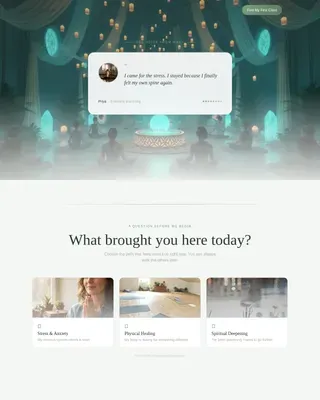 Wellness Modalities Appointment Booking Website Template