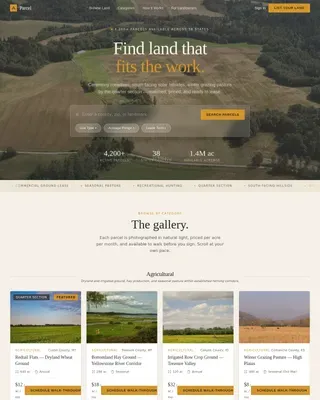 Exclusive Acreage Leasing Landing Page Template