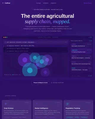 Smart Agri-Tech Platform Landing Page Template