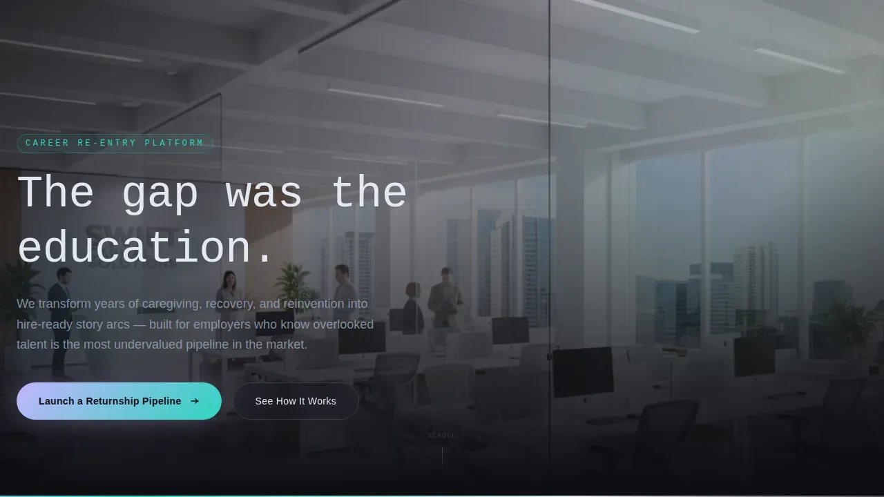 Transformative Career Transition Landing Page Template