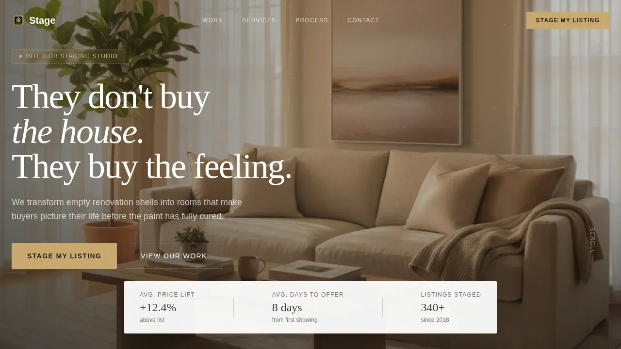 Home Staging & Decor Professional Website Template