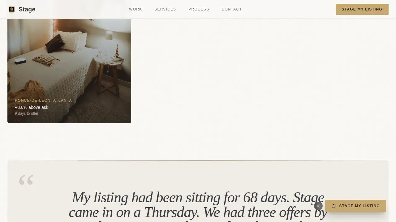 Home Staging & Decor Professional Website Template