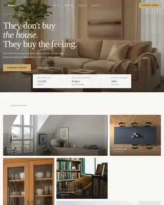 Home Staging & Decor Professional Website Template