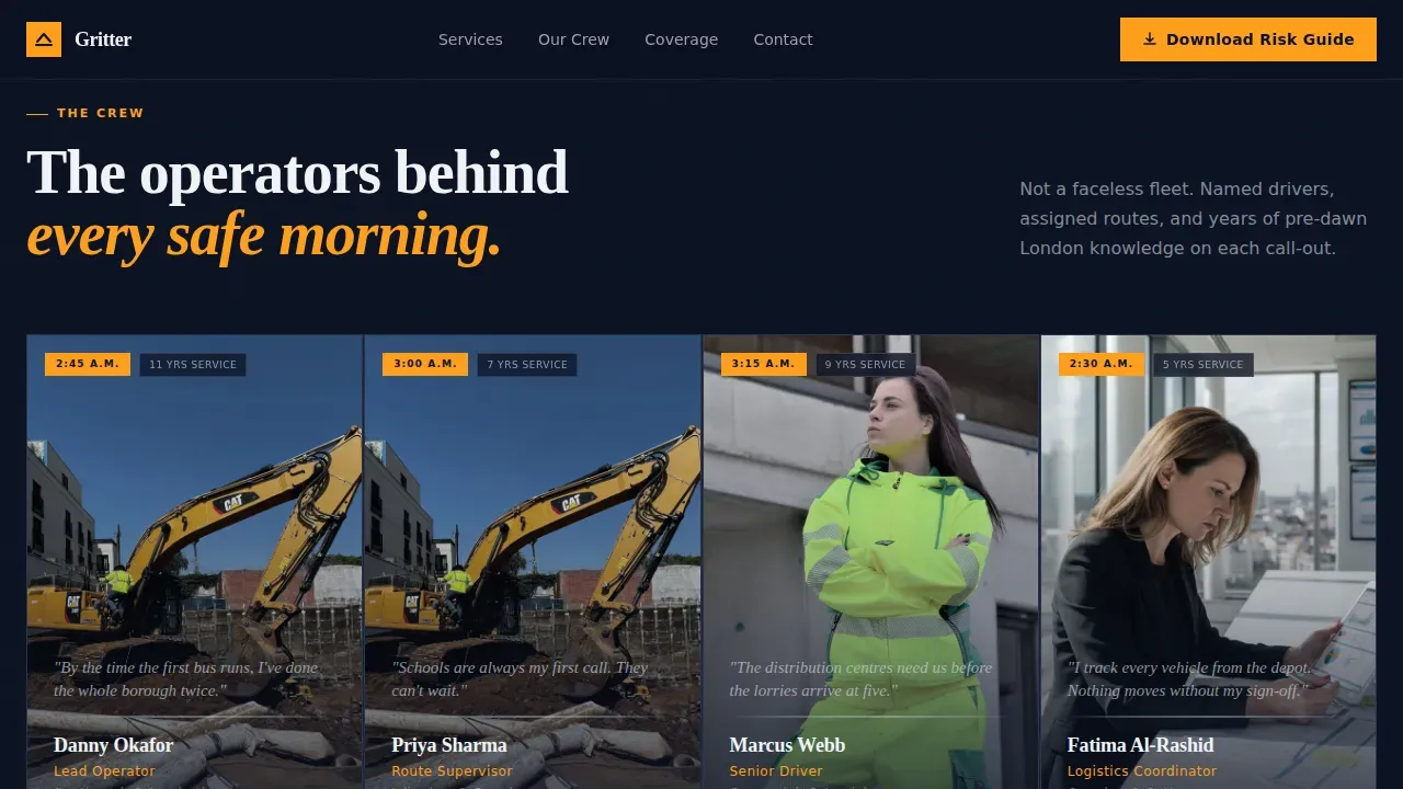 Winter Maintenance | Free Website Template | Rocket