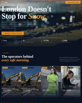 Winter Maintenance | Free Website Template | Rocket