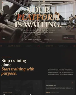 Champion Strength Community Landing Page Template