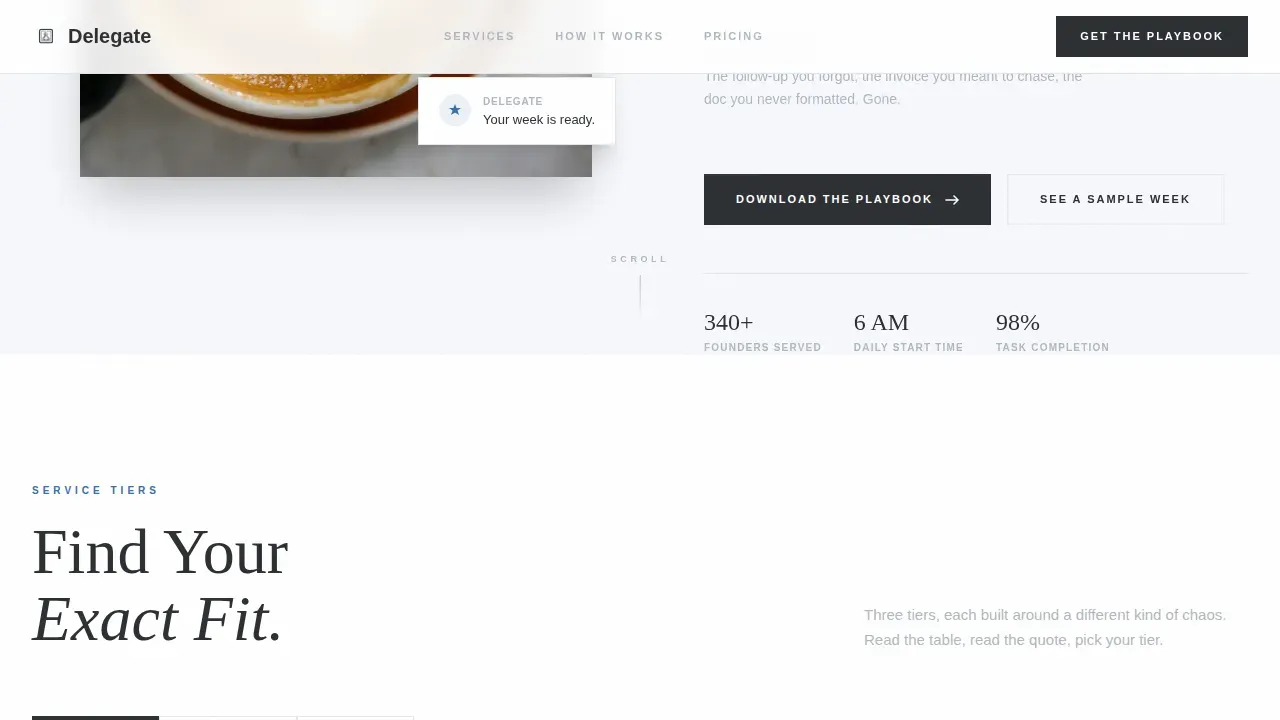 Strategic Executive Support Landing Page Template