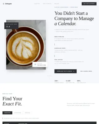 Strategic Executive Support Landing Page Template