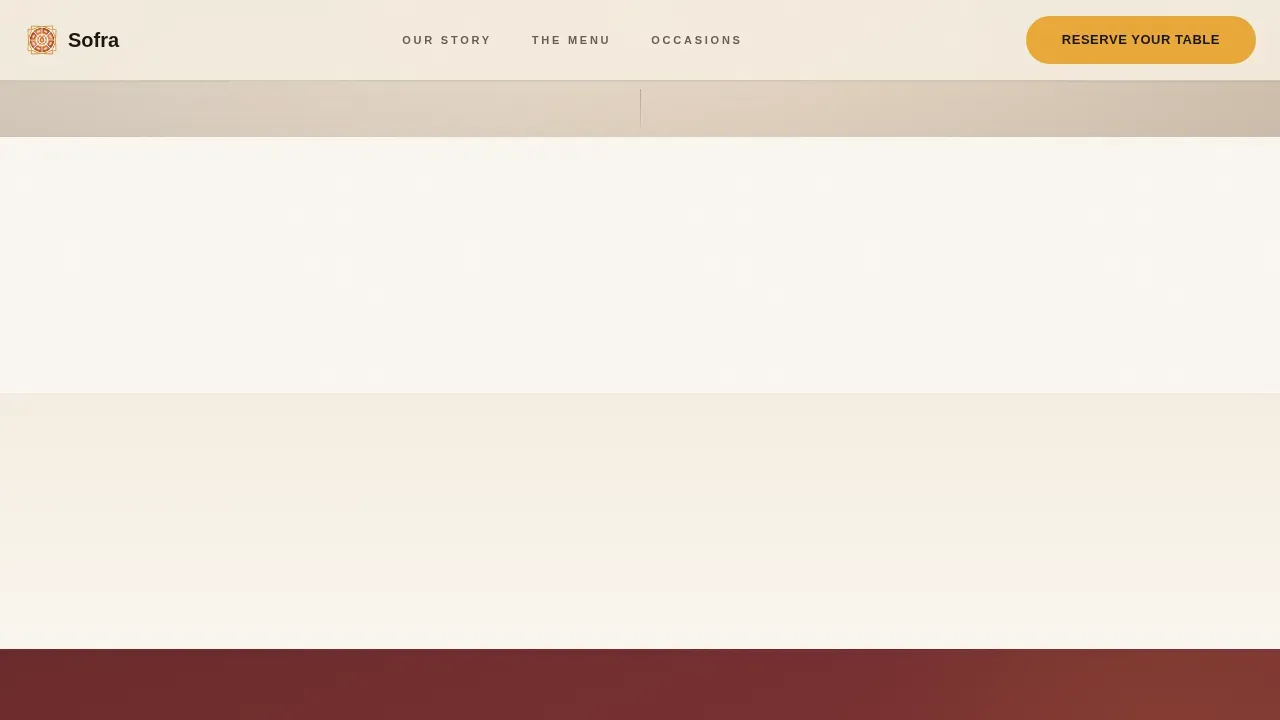 Middle Eastern Cuisine & Dining Expert Professional Website Template
