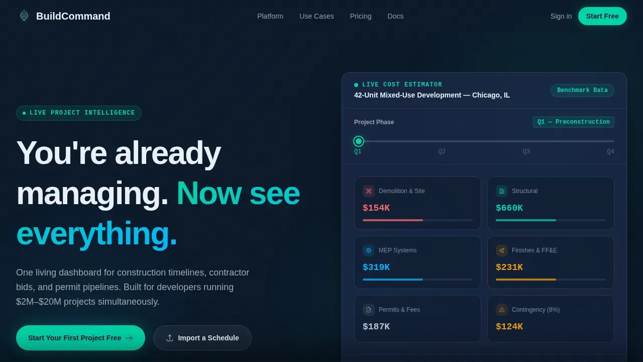 Live Development Oversight Landing Page Template