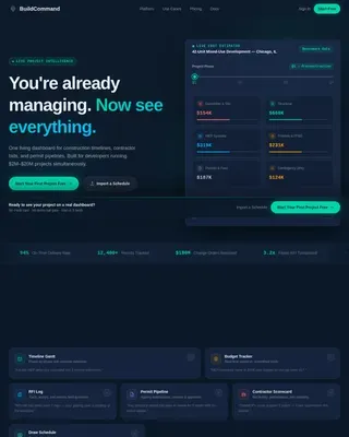 Live Development Oversight Landing Page Template