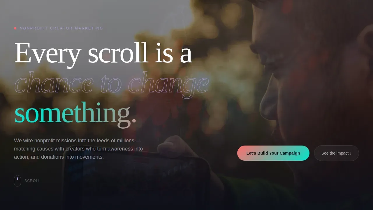 Community Social Marketing Landing Page Template