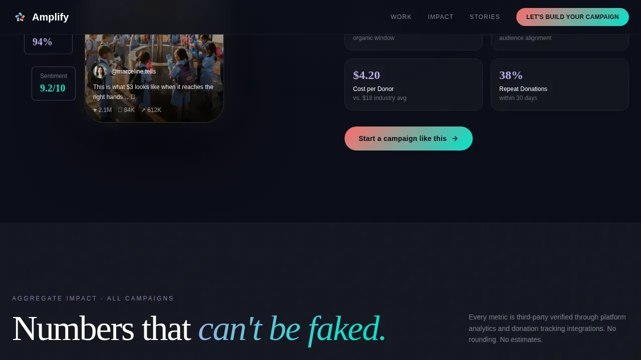 Community Social Marketing Landing Page Template