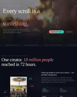 Community Social Marketing Landing Page Template
