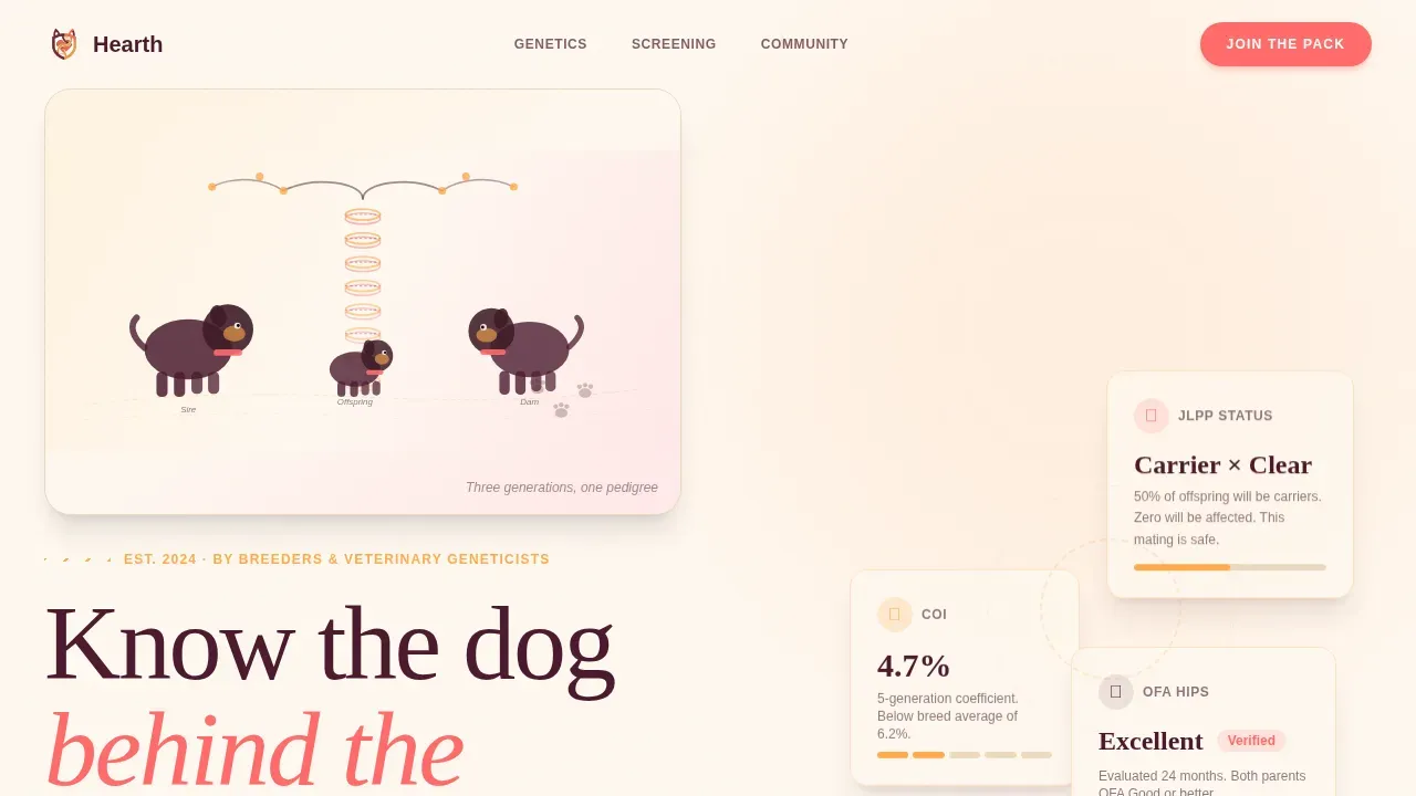 Rottweiler Health Blog Landing Page Template
