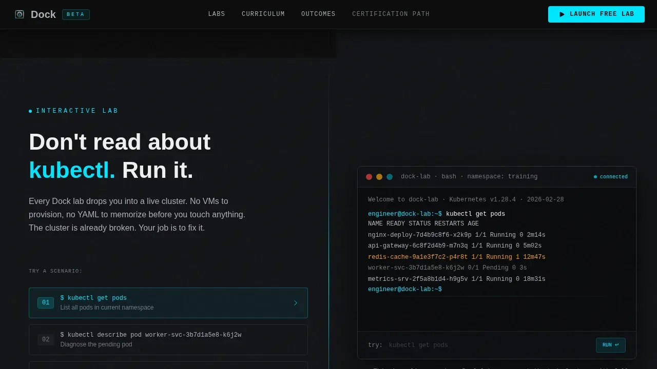 Live Kubernetes & Docker Training Landing Page Template