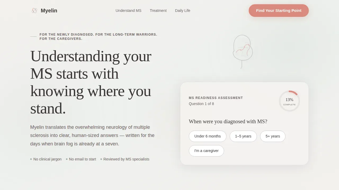MS Patient Education Landing Page Template