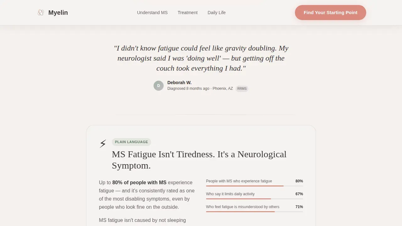 MS Patient Education Landing Page Template