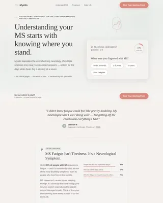MS Patient Education Landing Page Template