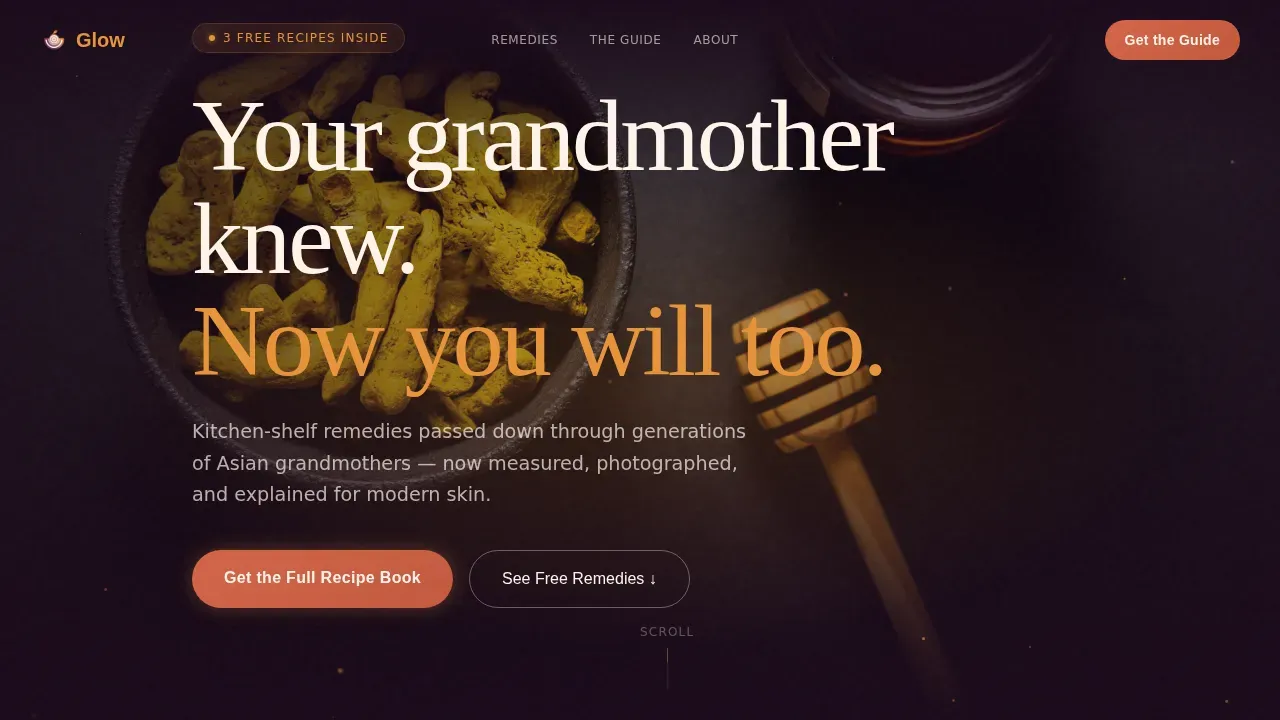 Natural Skincare Transformation | Free Website Template | Rocket