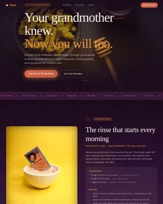 Natural Skincare Transformation | Free Website Template | Rocket