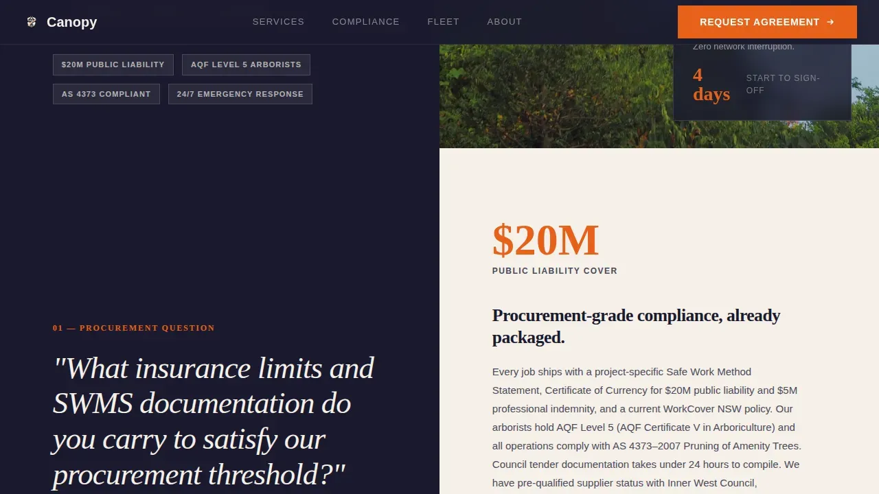 Trusted Arborist Services | Free Website Template | Rocket