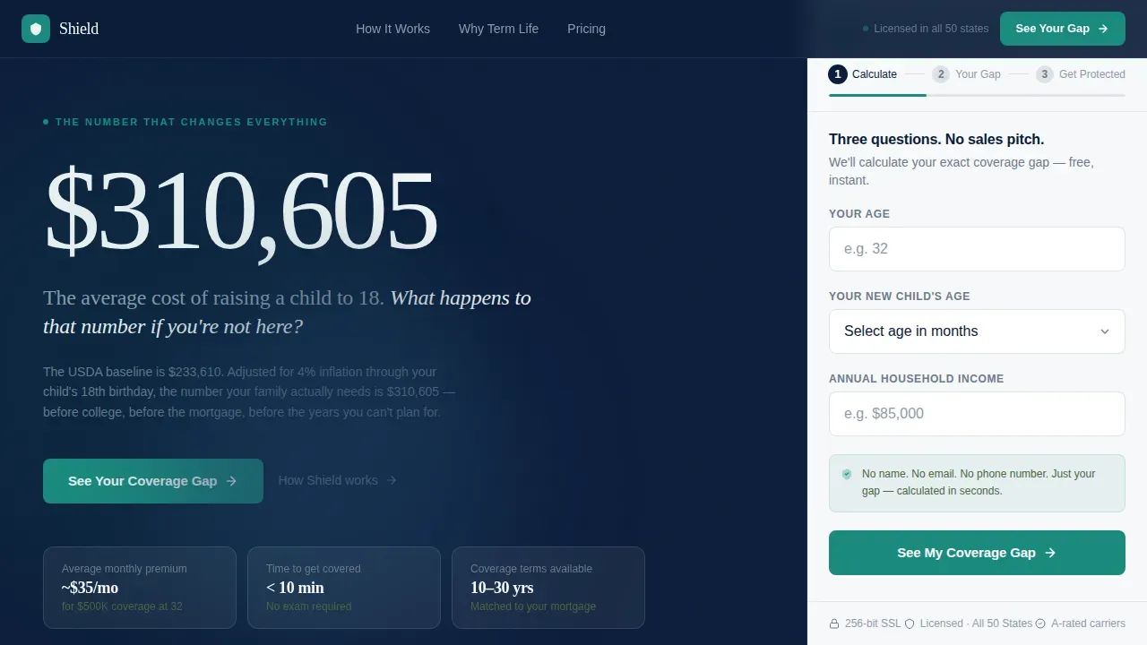 Smart Insurance Family Landing Page Template
