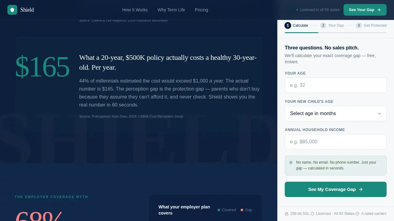Smart Insurance Family Landing Page Template