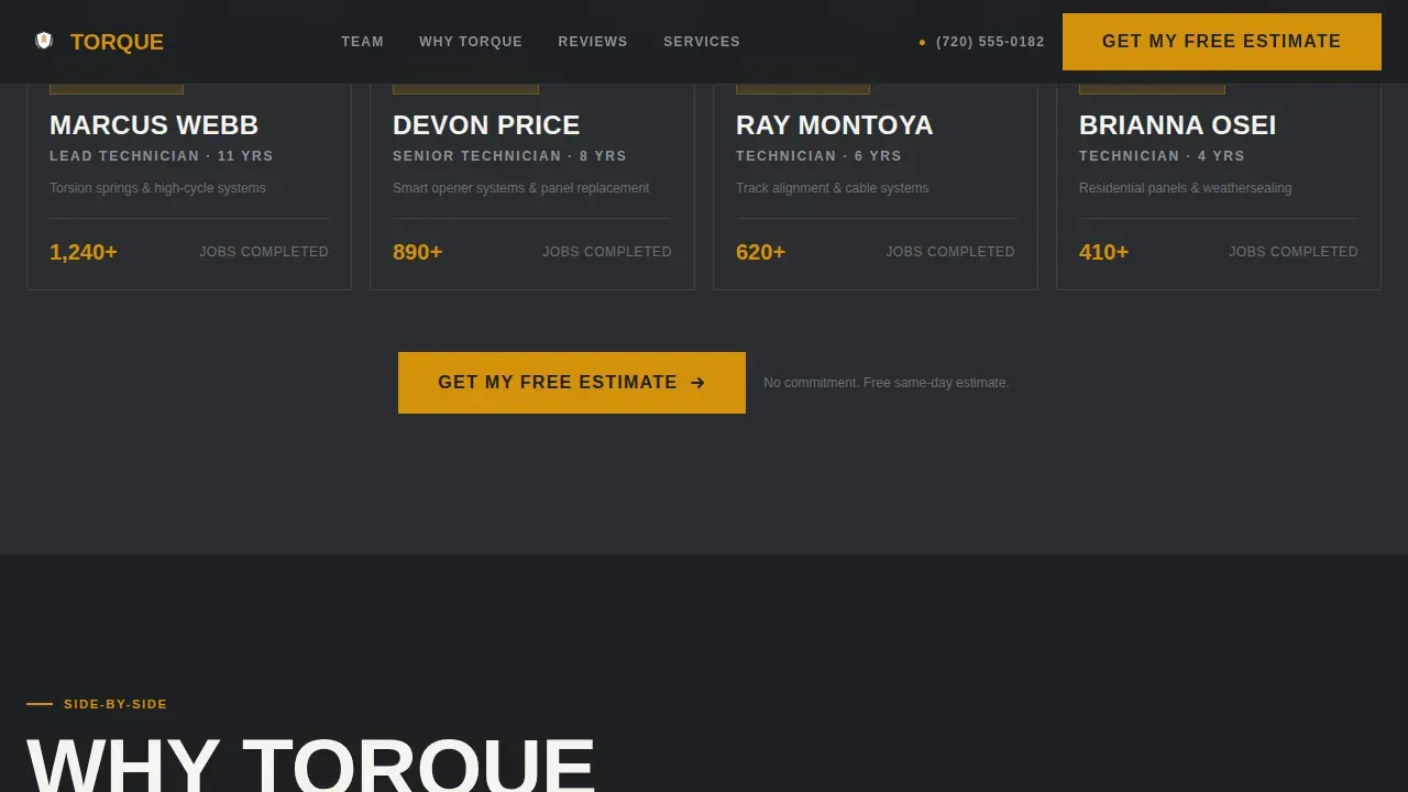 Reliable Door Repair | Free Website Template | Rocket