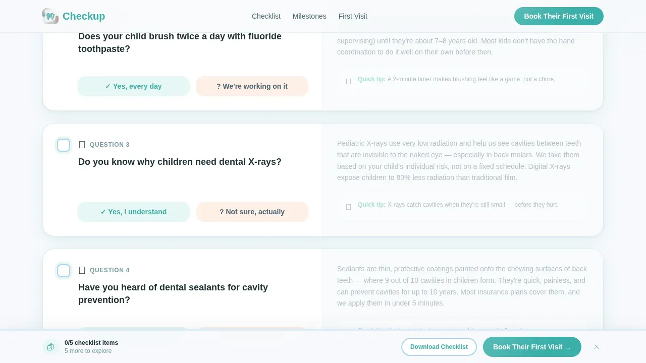 Pediatric Dentist Landing Page Template