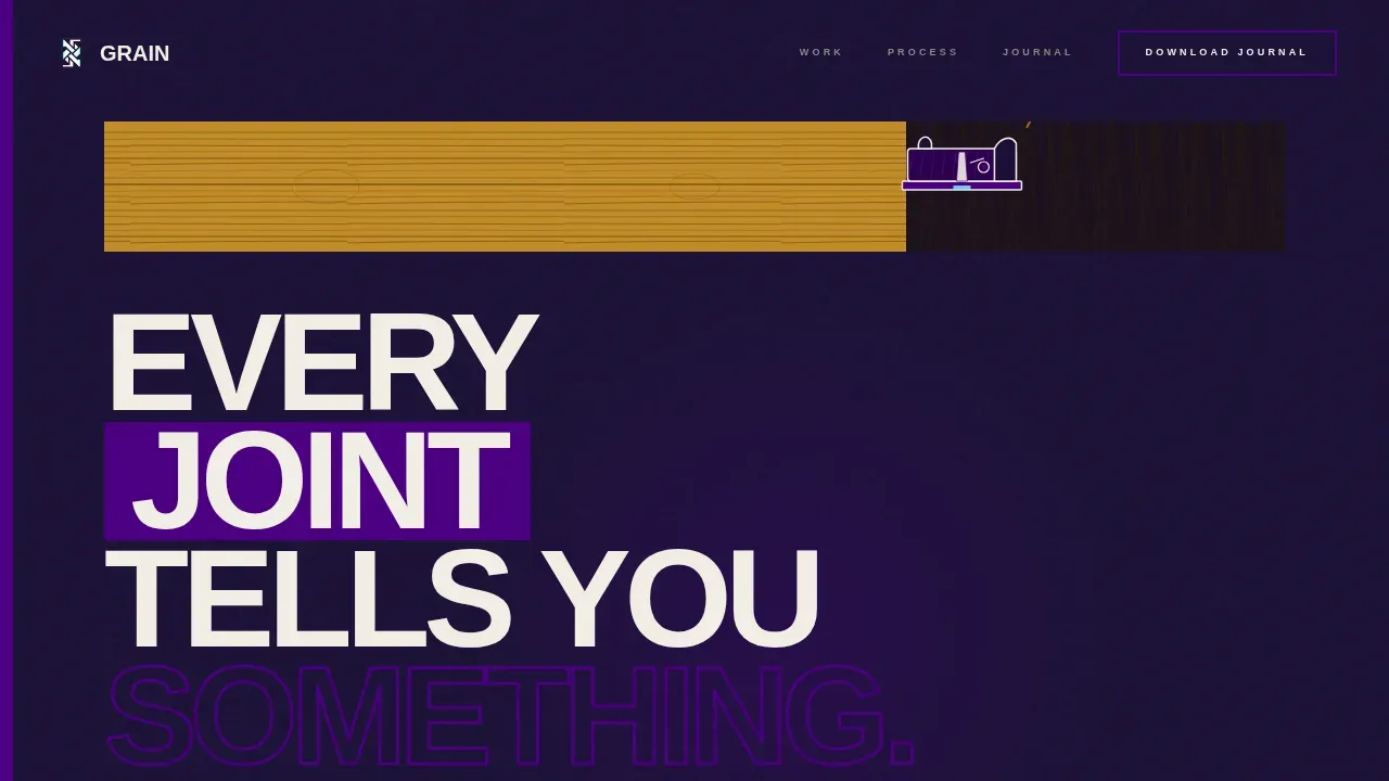Raw Woodcraft Exhibition Landing Page Template