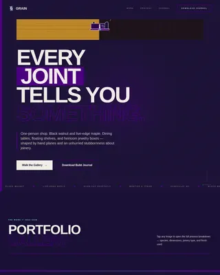 Raw Woodcraft Exhibition Landing Page Template