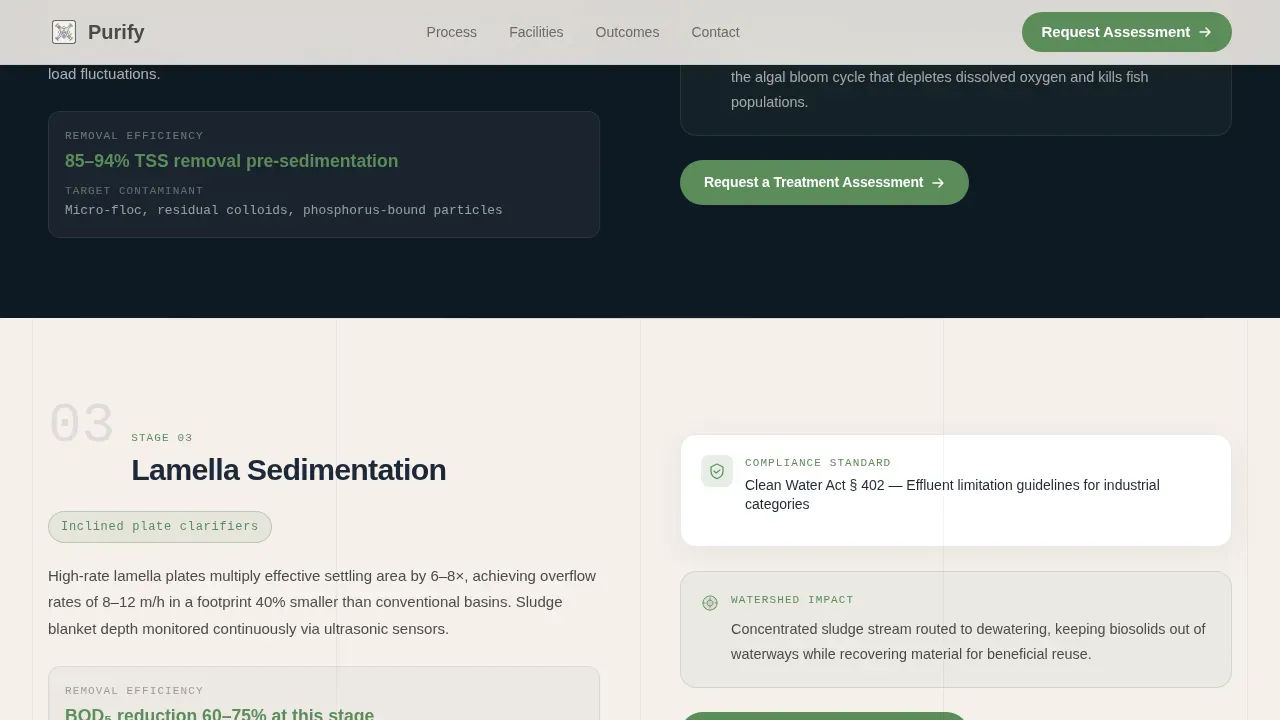 Advanced Water Purification Landing Page Template