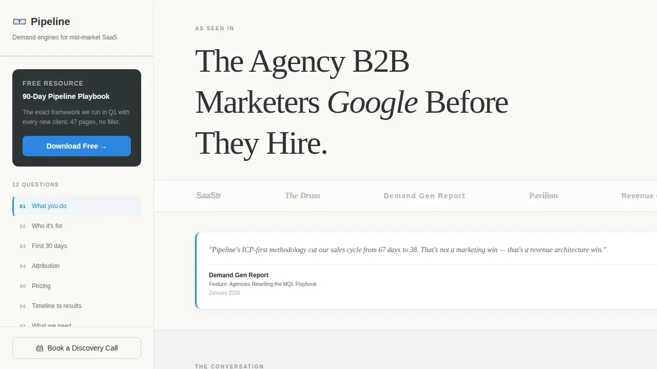 Powerhouse B2B Lead Generation Landing Page Template