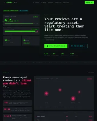 Dynamic Wealth Reputation Landing Page Template