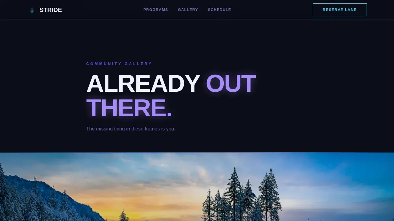 Elite Nordic Sports Landing Page Template
