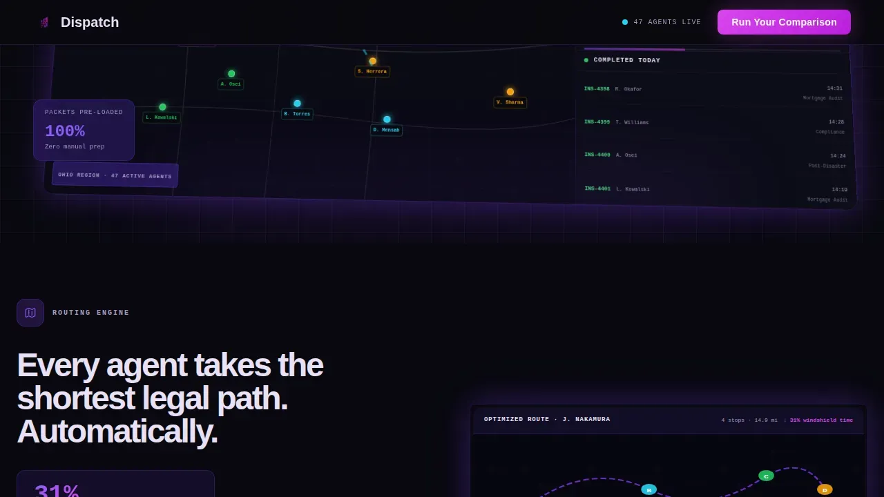 Intelligent Field Operations Landing Page Template
