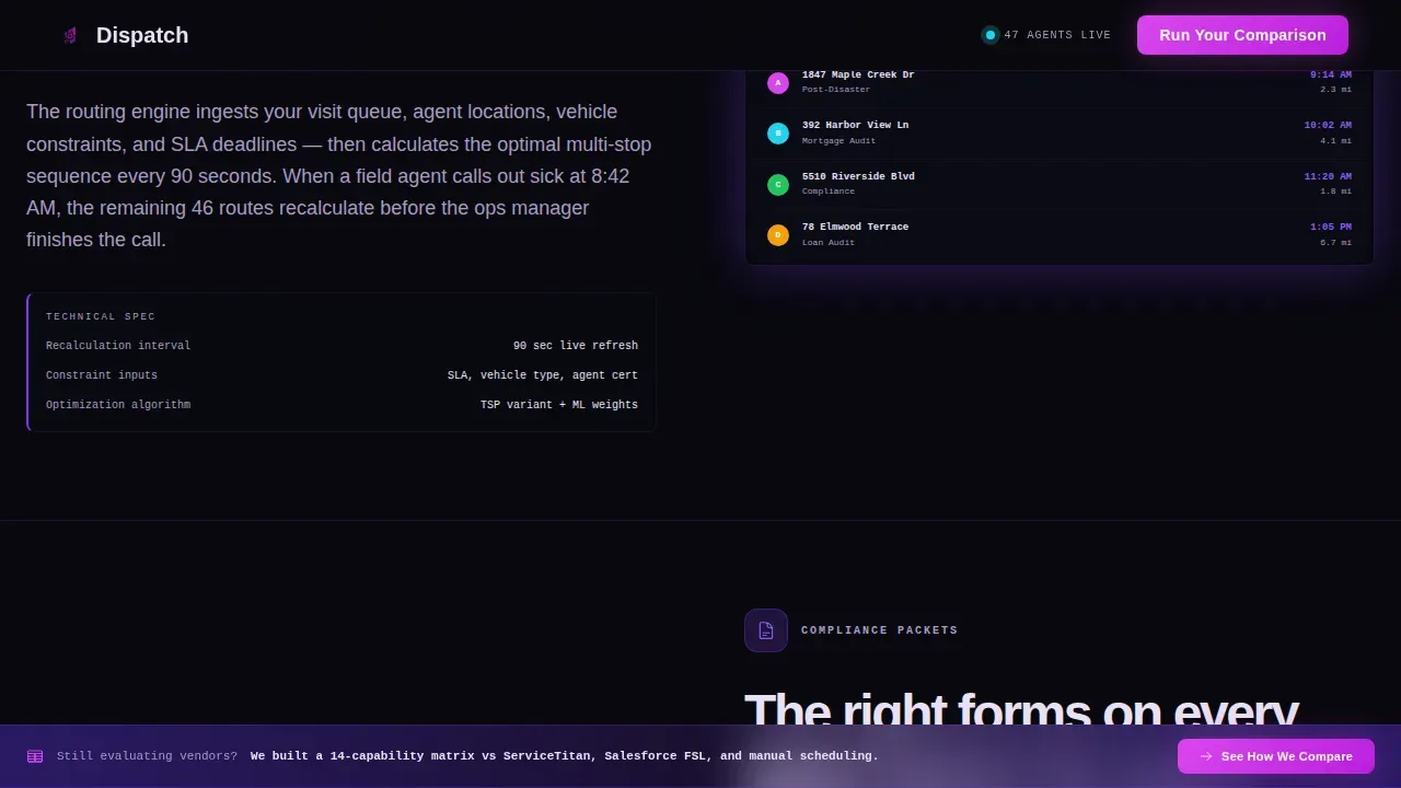 Intelligent Field Operations Landing Page Template
