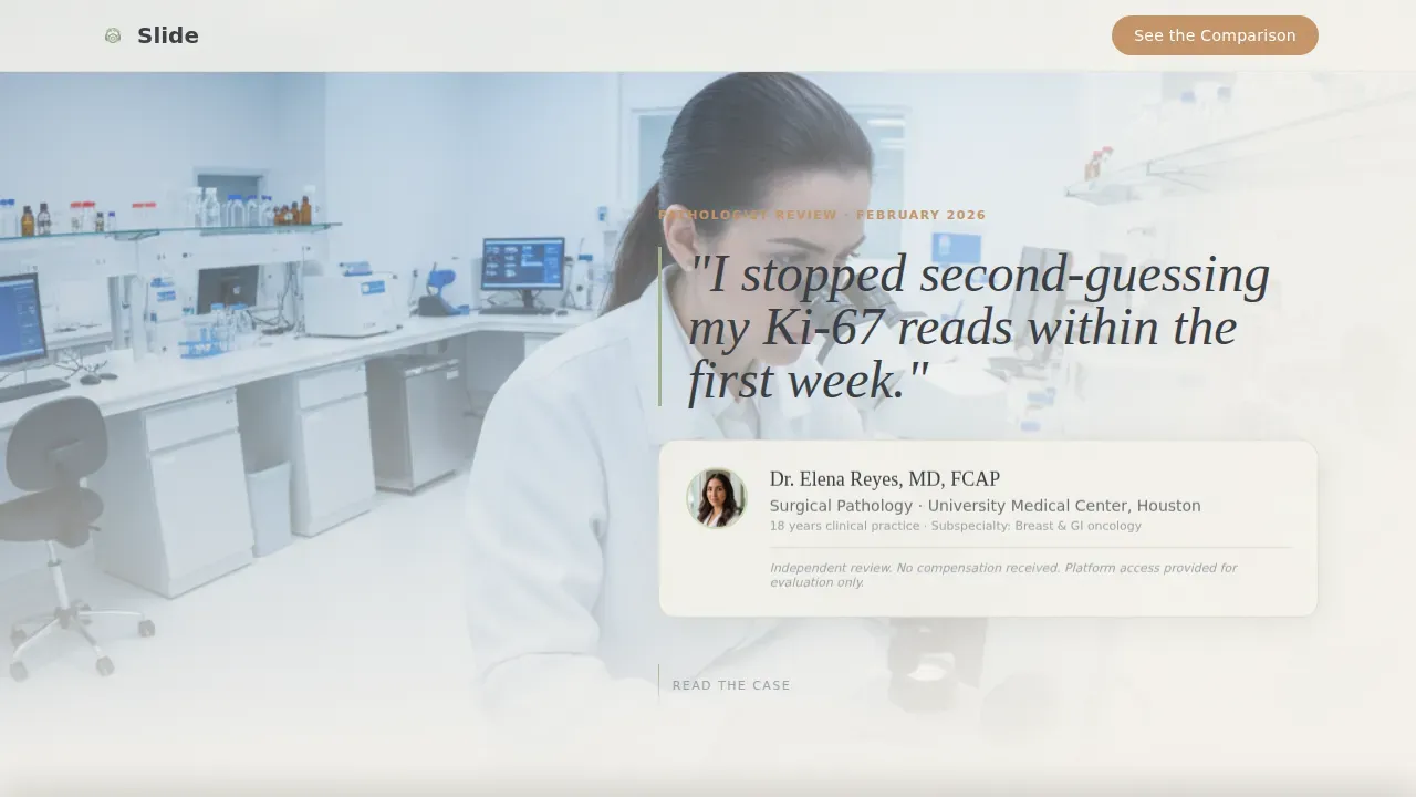Trusted Pathology Review Landing Page Template