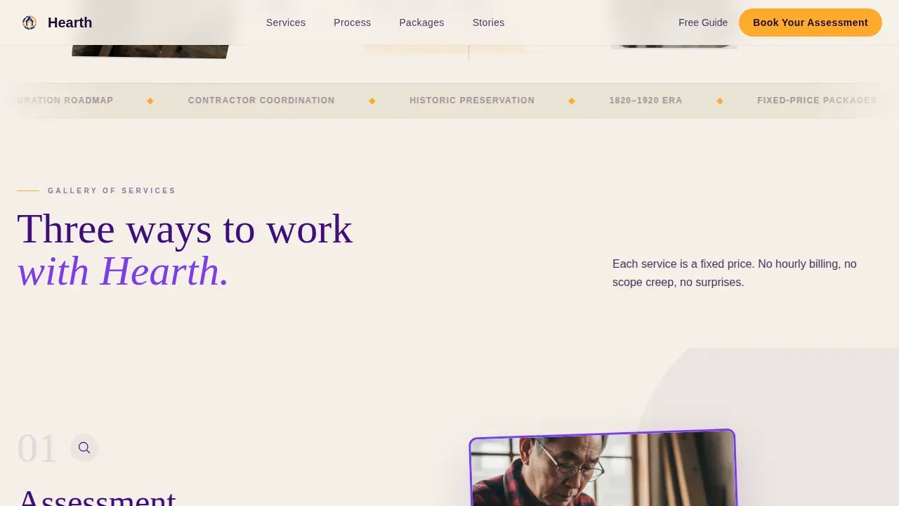 Expert Heritage Consultant Landing Page Template