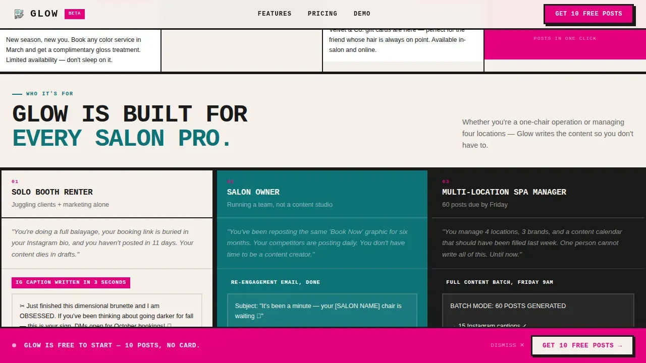 AI for Beauty & Salon Blog & Content Website Template