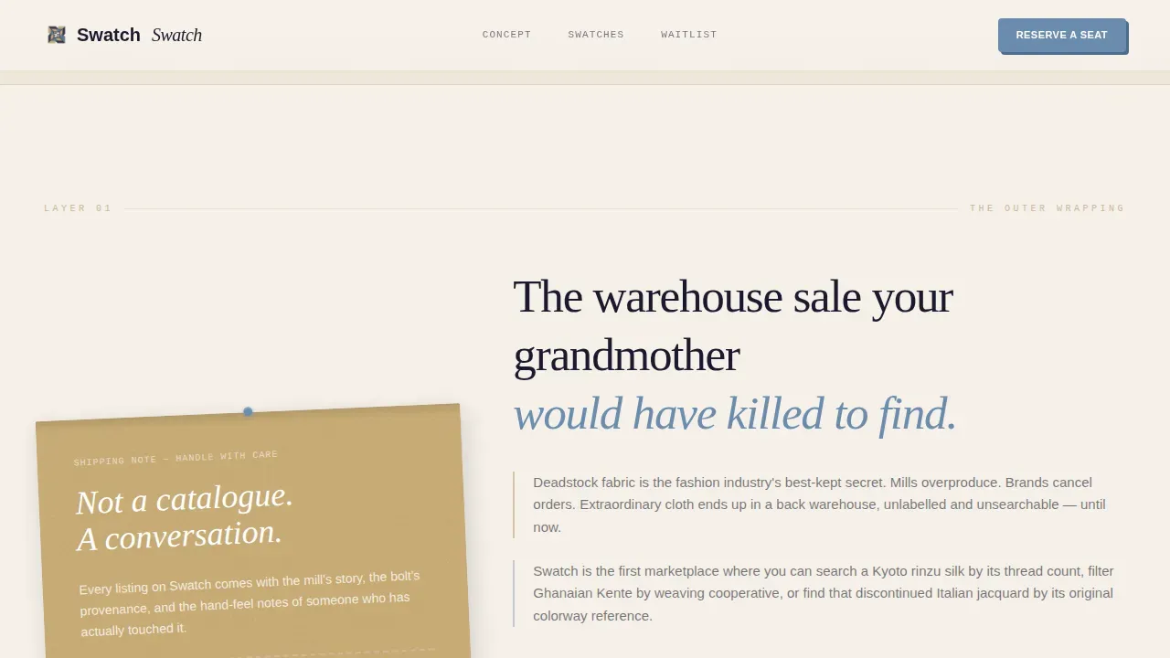 Fashion Tech & Innovation Pre-Launch Website Template