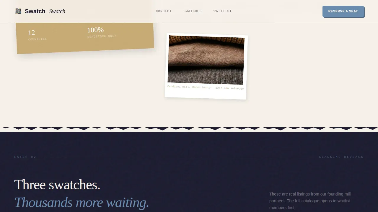 Fashion Tech & Innovation Pre-Launch Website Template
