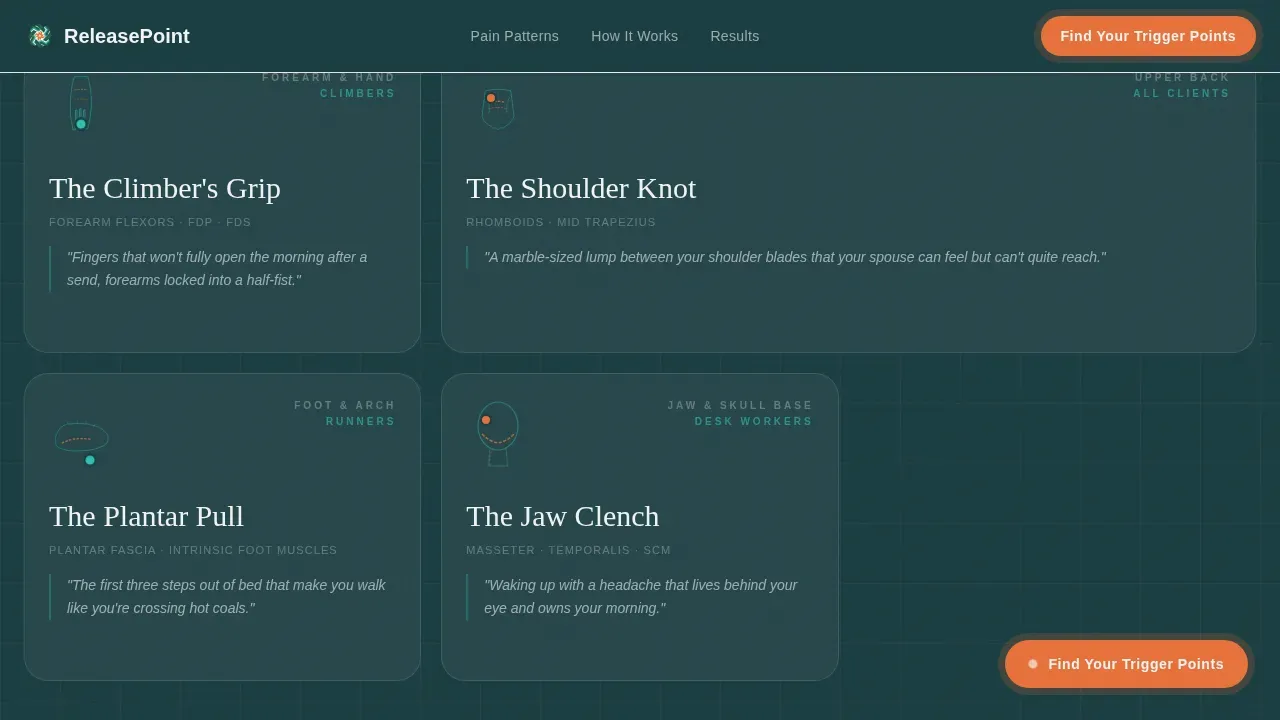 Wellness Modalities Booking Website Template