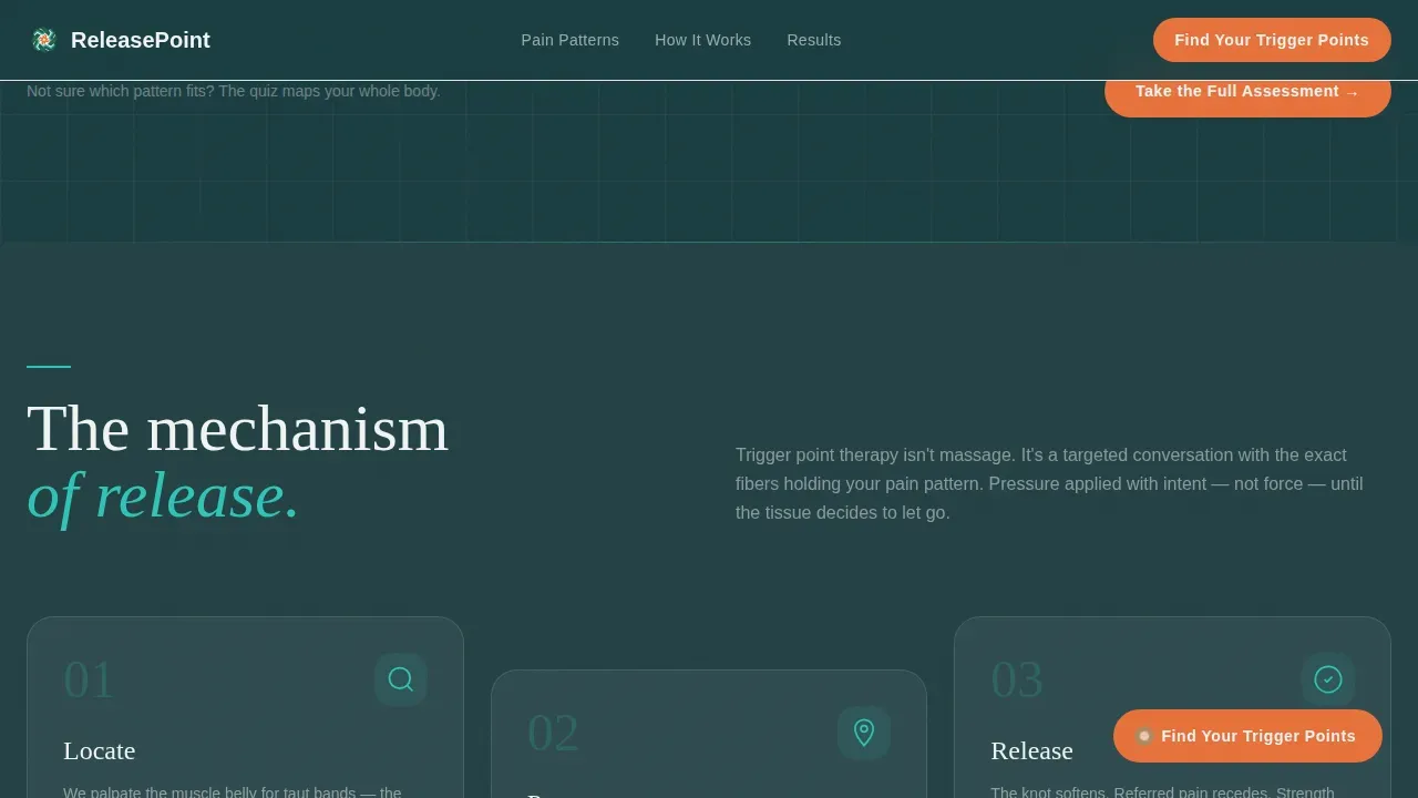 Wellness Modalities Booking Website Template