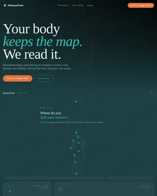 Wellness Modalities Booking Website Template