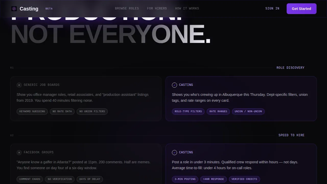 Dynamic Entertainment Careers Landing Page Template