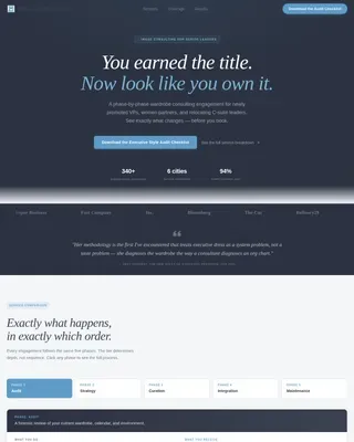 Professional Brand Styling Landing Page Template