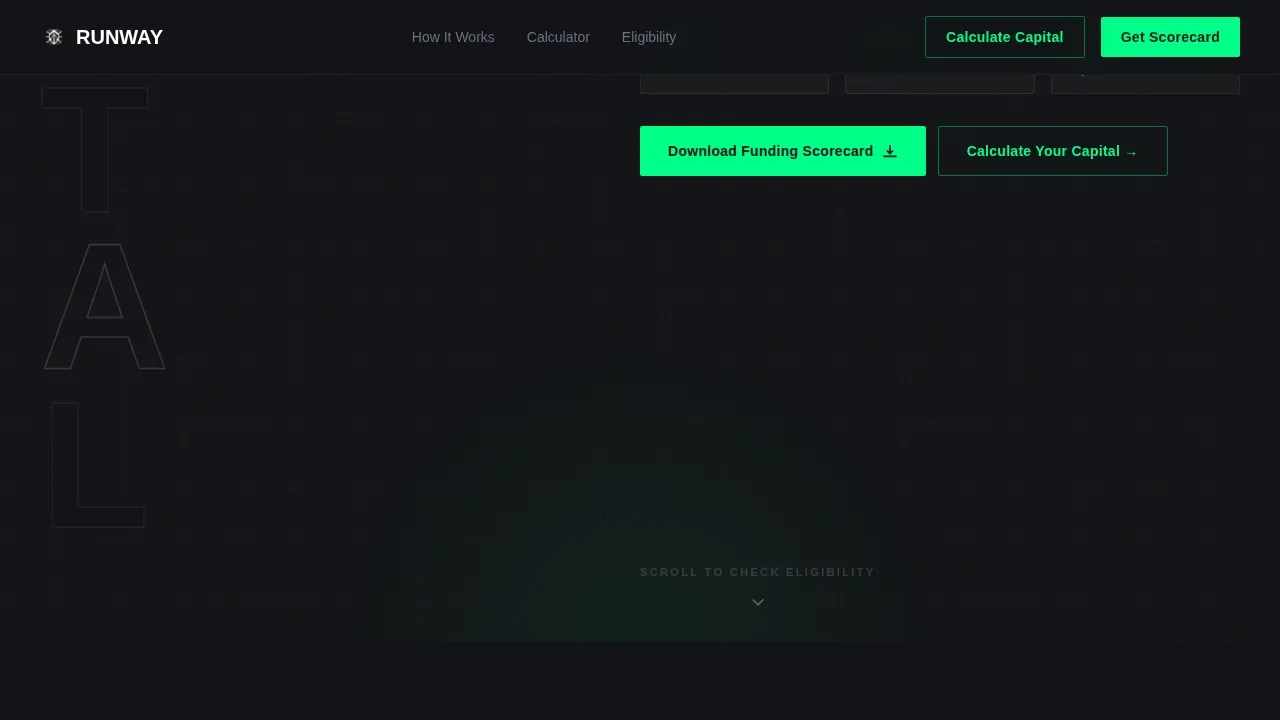 High-Velocity Financing Platform Landing Page Template